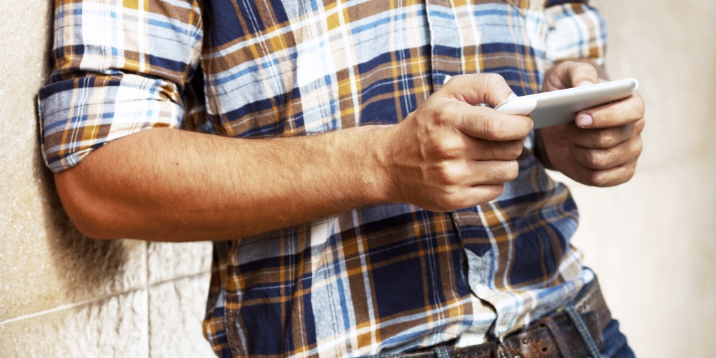 using smart phone